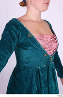  Photos Woman in Historical Dress 77 17th century blue dress historical clothing upper body 0005.jpg